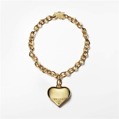 prada heart pendant necklace